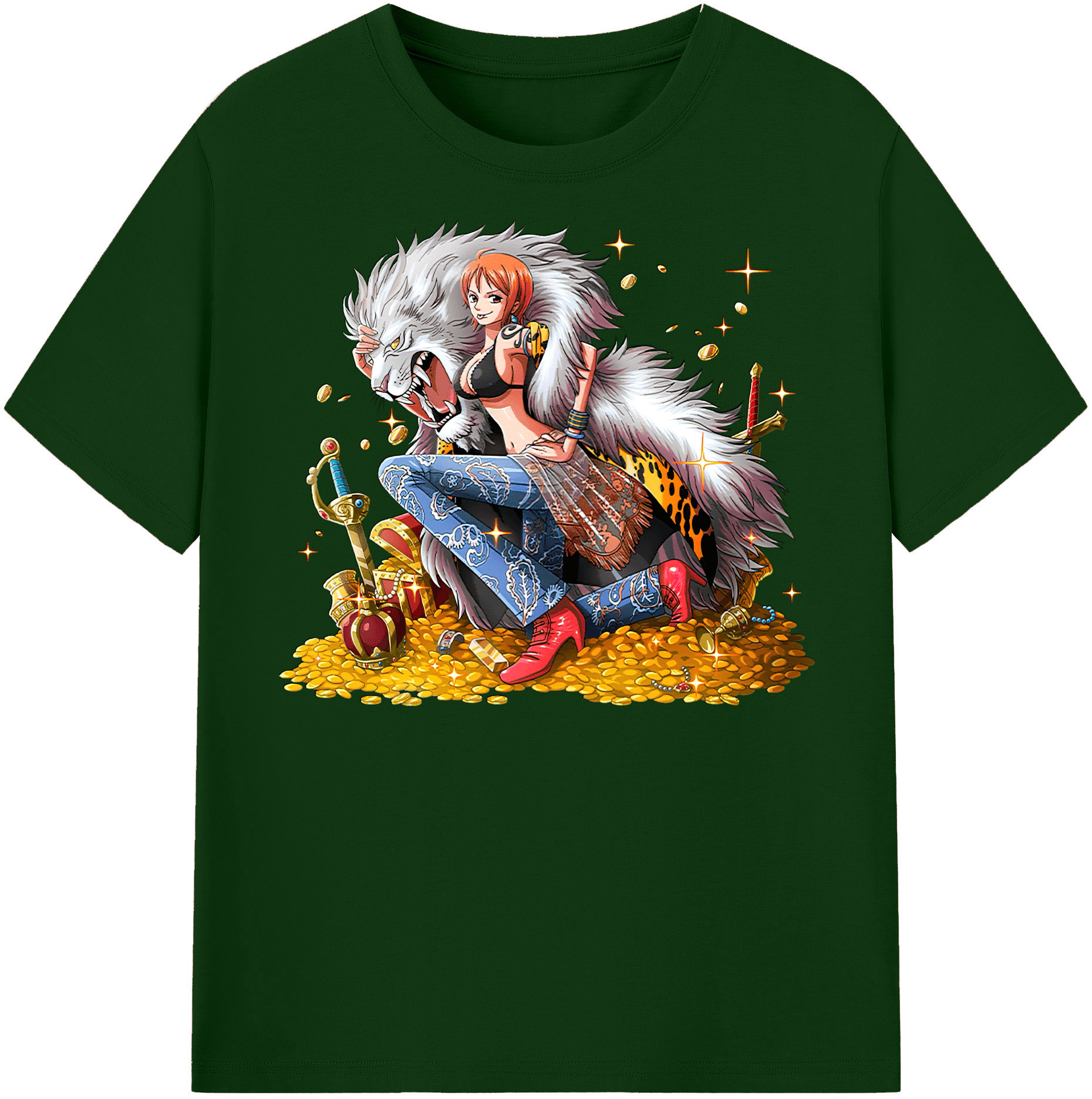 ワンピース ナミ ONE PIECE Nami 綿100％半袖Tシャツ（フロントプリント）
